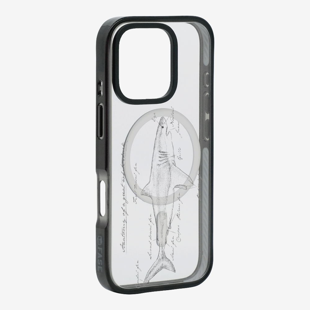 Anatomy of a Great White Shark Phone Case