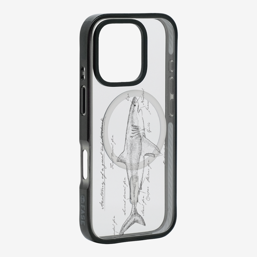 Anatomy of a Great White Shark Phone Case