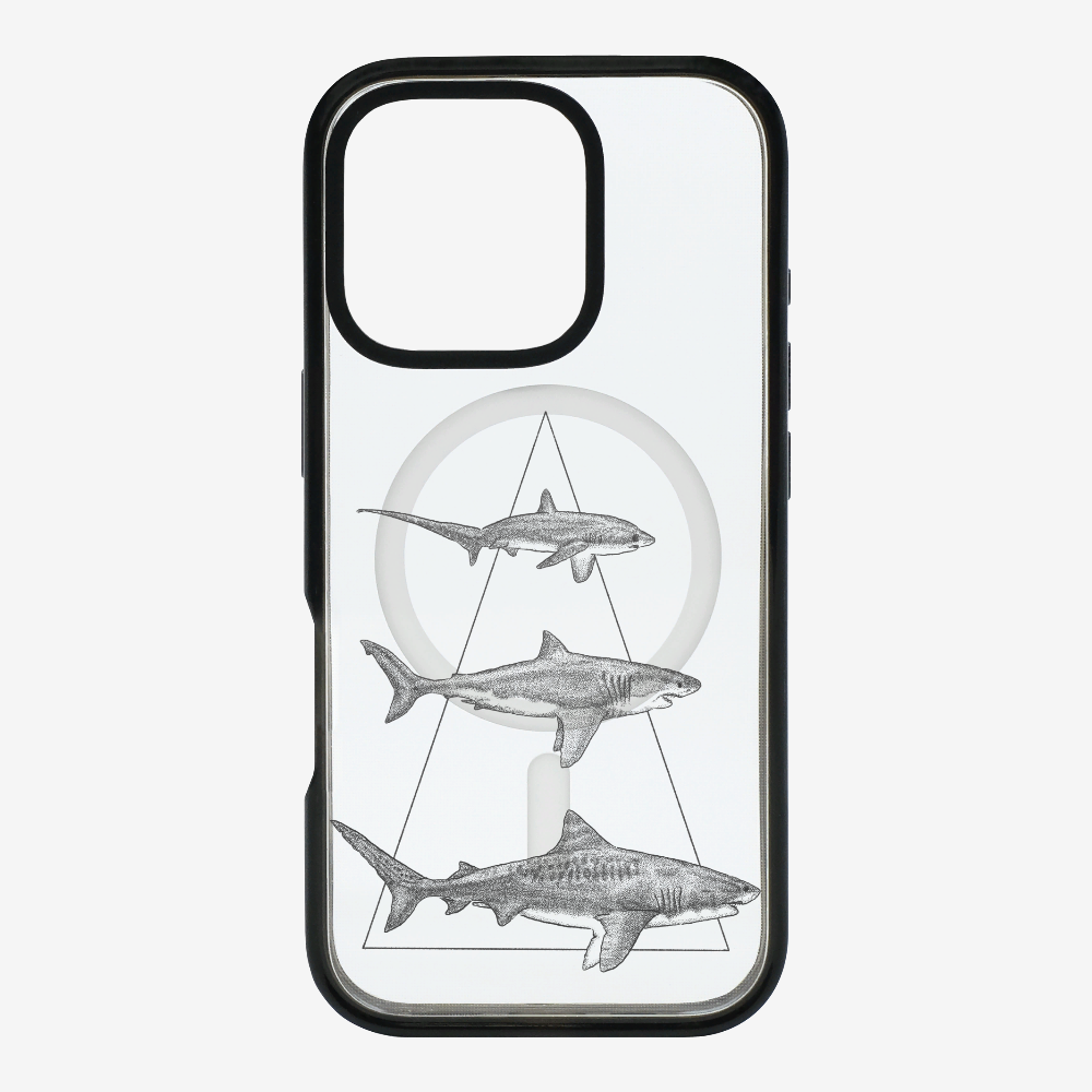 Illustration of Sharks Phone Case