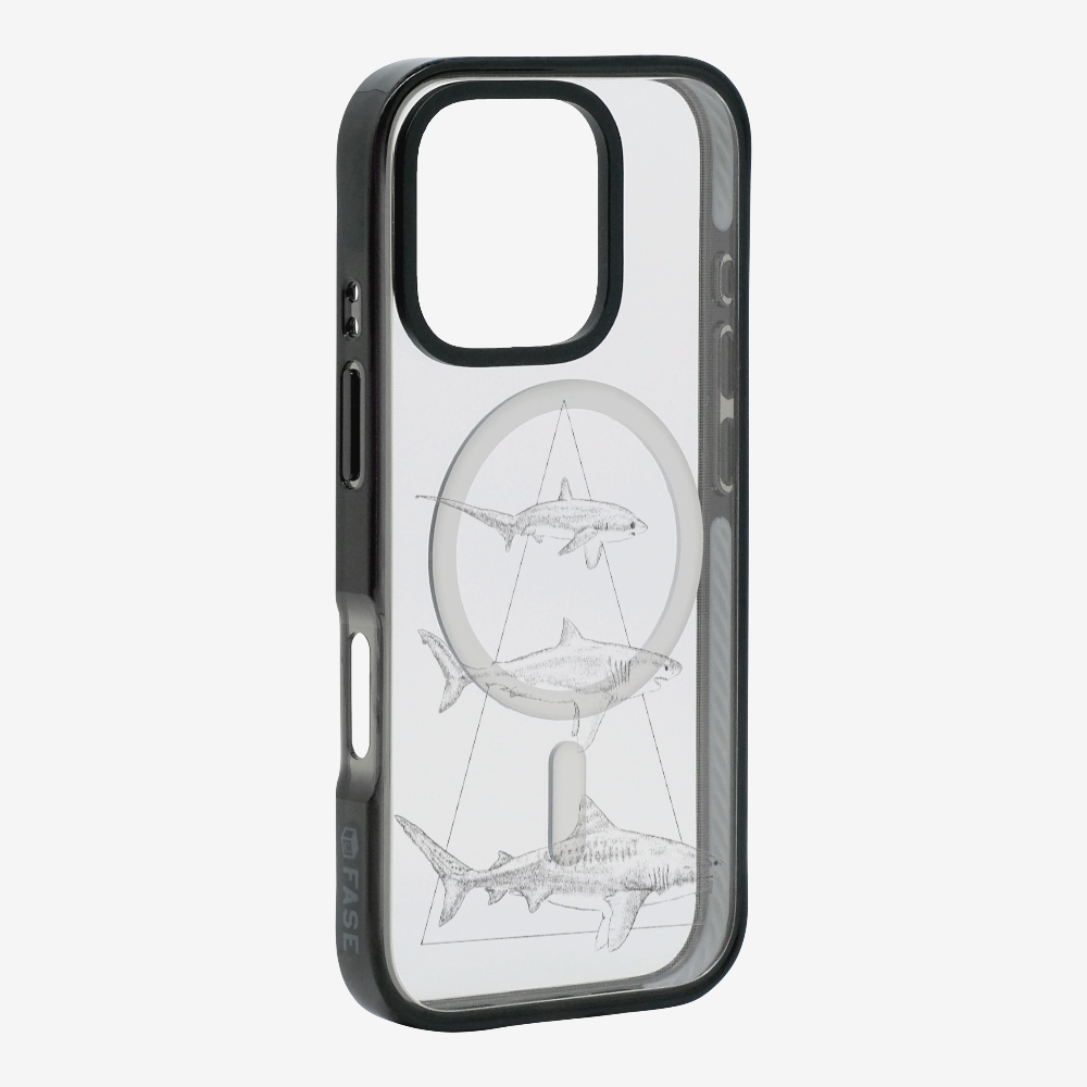 Illustration of Sharks Phone Case