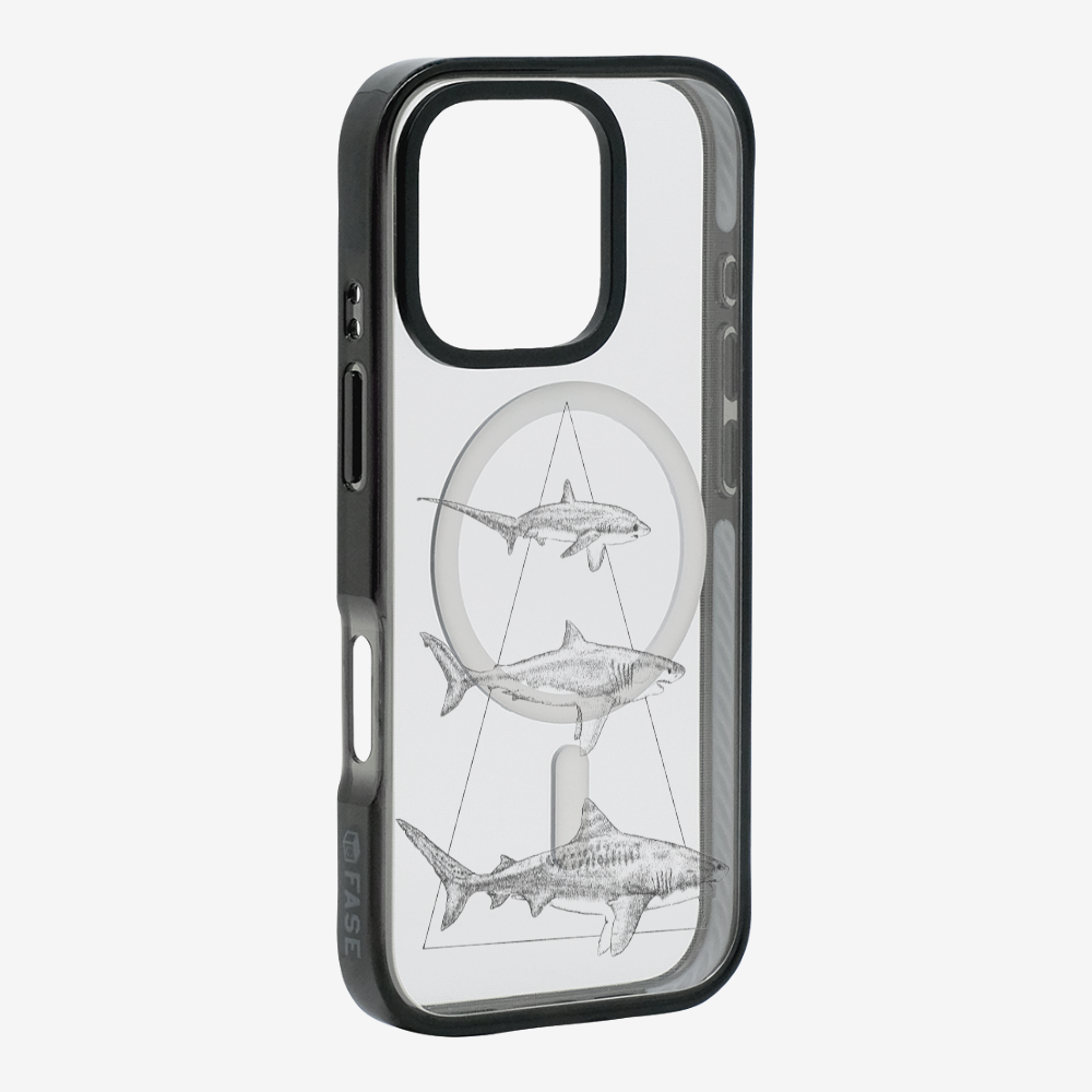 Illustration of Sharks Phone Case