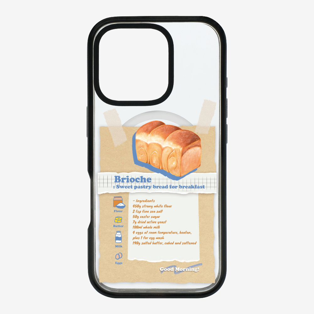 Brioche Bread Recipe Memo Phone Case