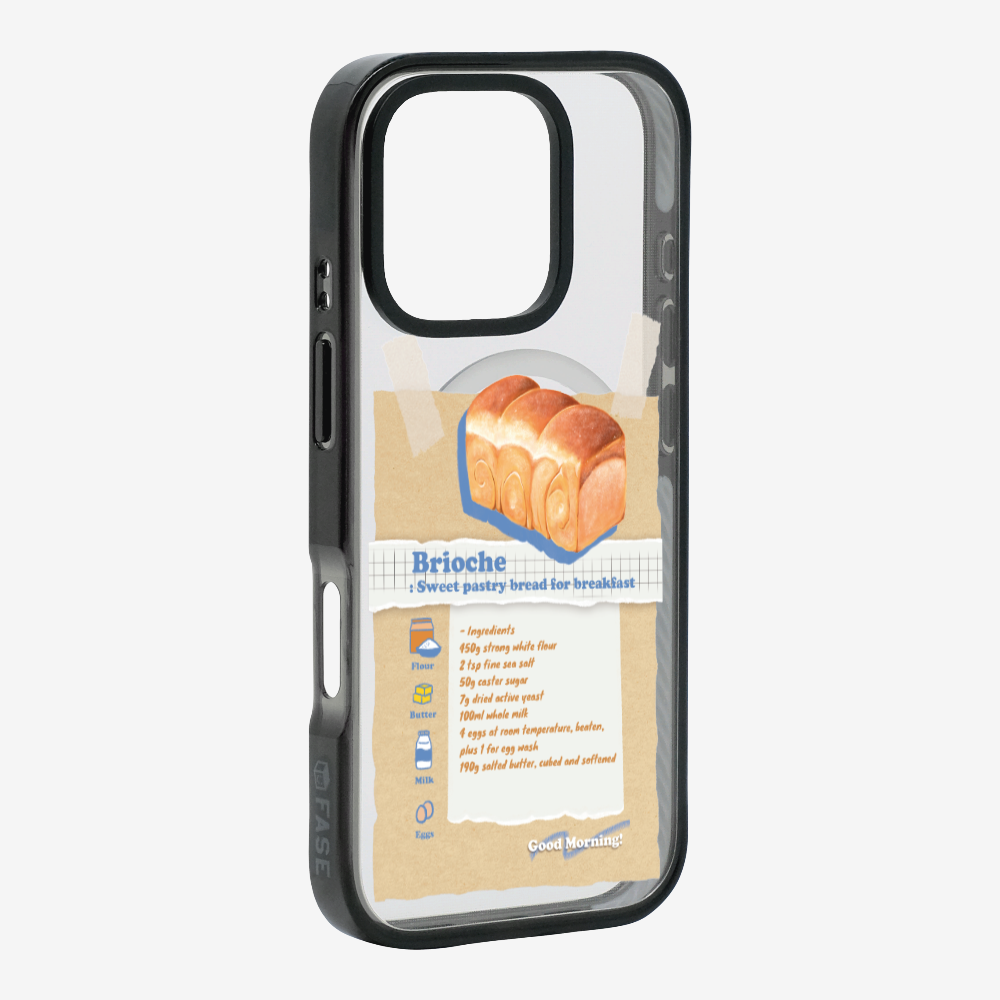 Brioche Bread Recipe Memo Phone Case