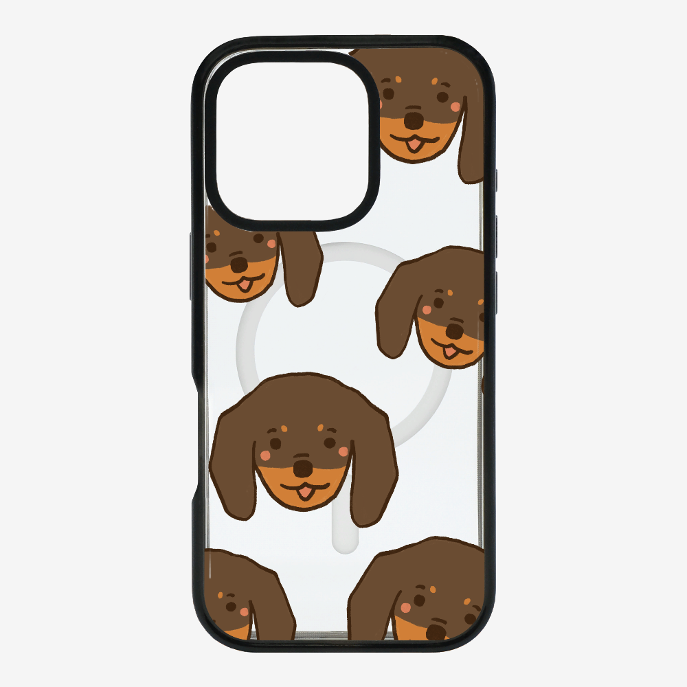 Brown Dachshund Wonderland Phone Case