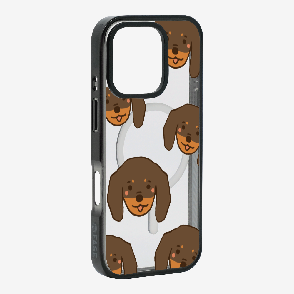 Brown Dachshund Wonderland Phone Case