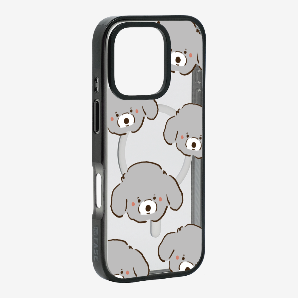 Grey Poodle Wonderland Phone Case