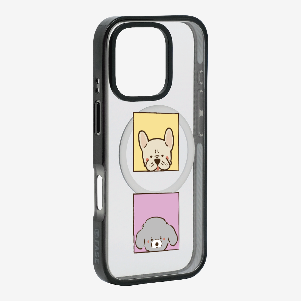 Bulldog and Poodle Phone Case