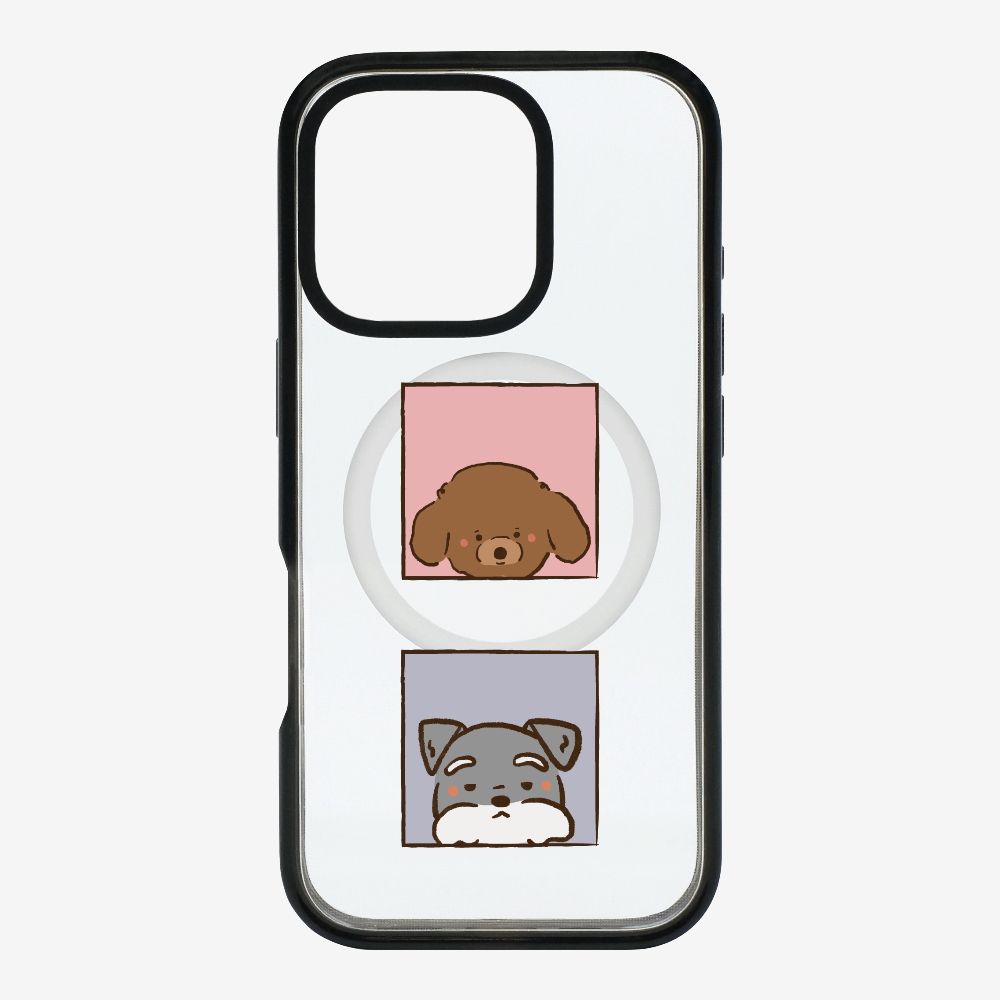 Poodle and Schnauzer Phone Case