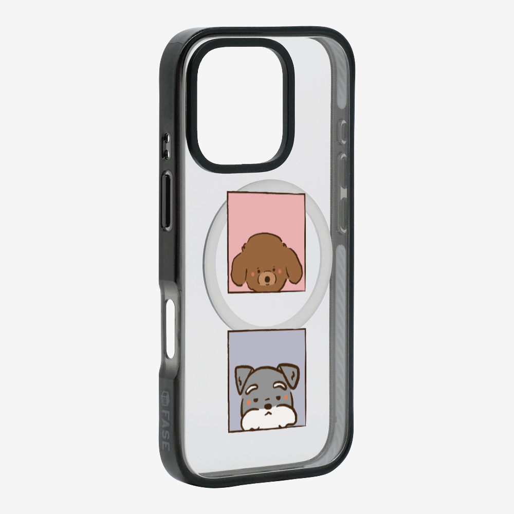 Poodle and Schnauzer Phone Case