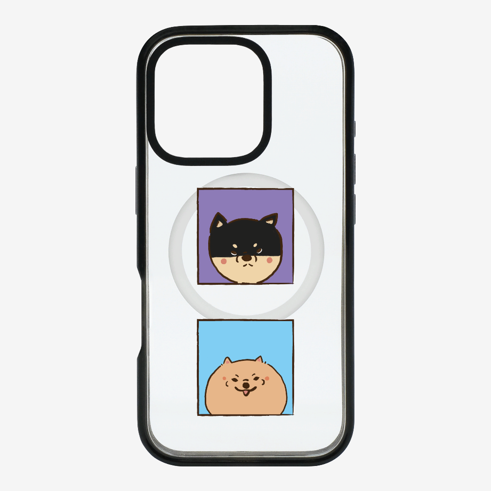 Shiba Inu and Pomeranian Phone Case