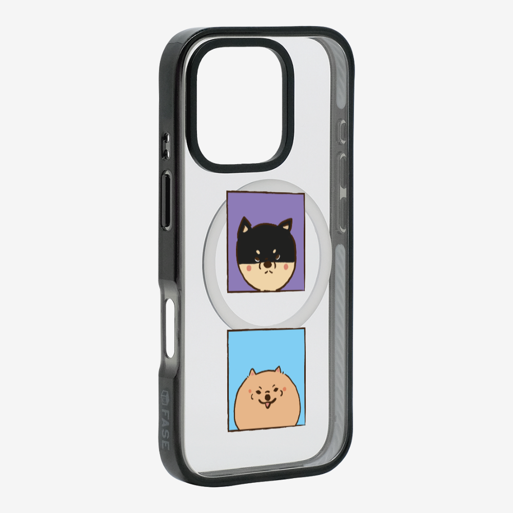 Shiba Inu and Pomeranian Phone Case