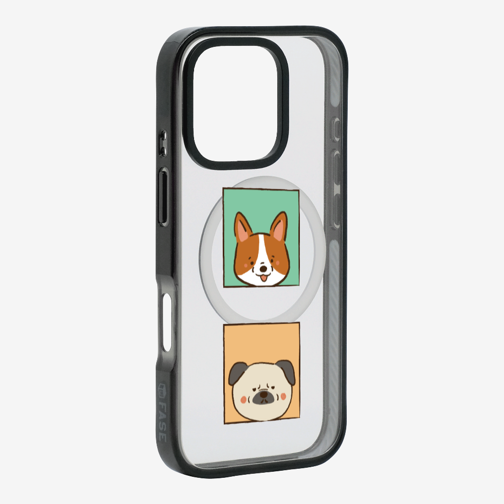 Corgi and Pug Phone Case