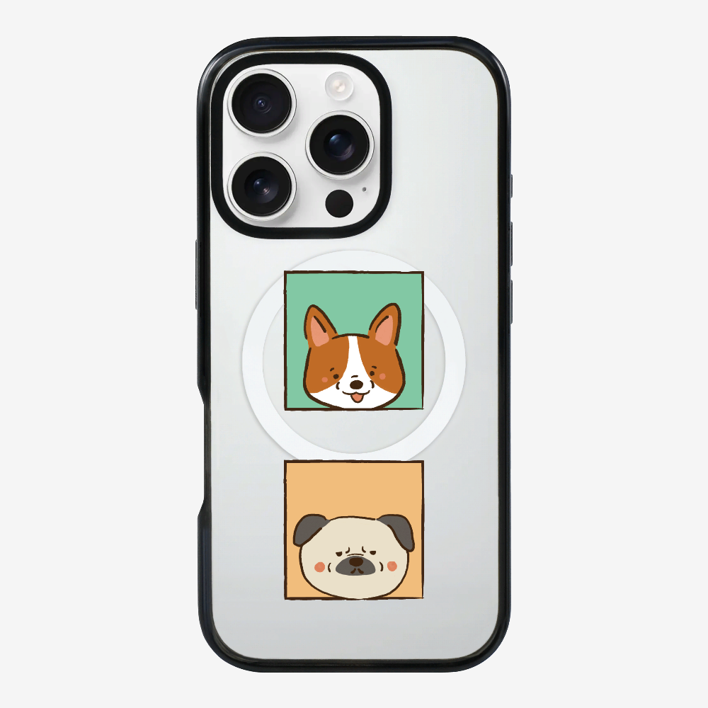 Corgi and Pug Phone Case