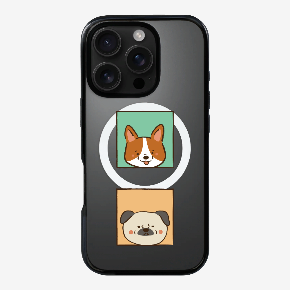 Corgi and Pug Phone Case