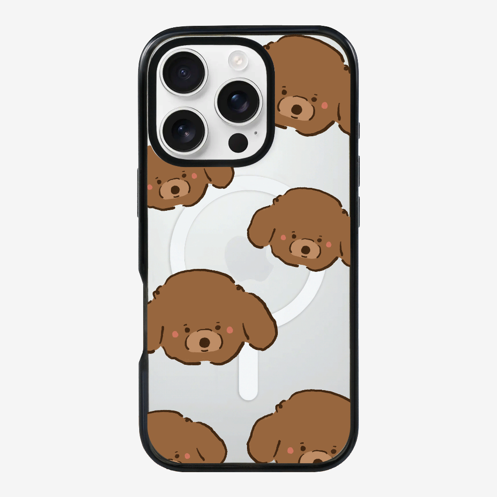 Brown Poodle Wonderland Phone Case