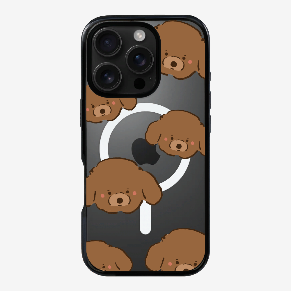 Brown Poodle Wonderland Phone Case