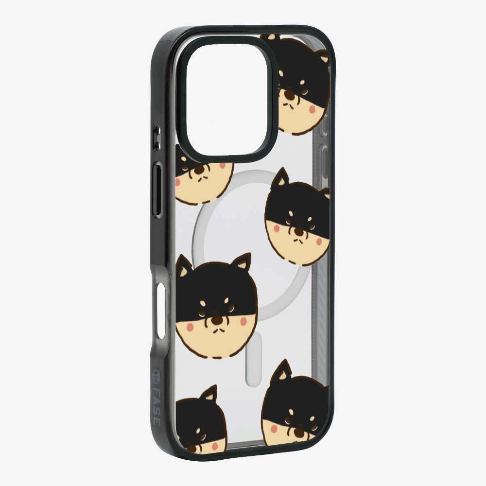 Black Shiba Wonderland Phone Case