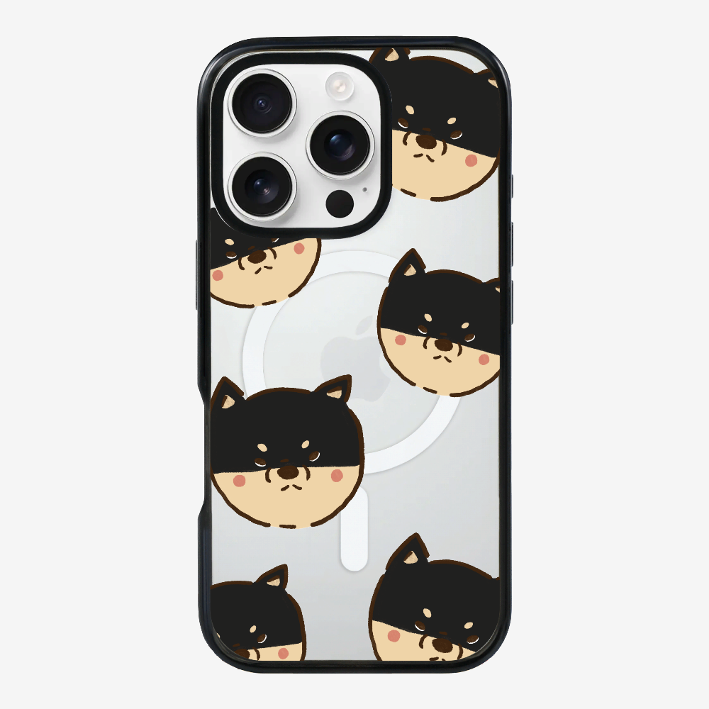 Black Shiba Wonderland Phone Case