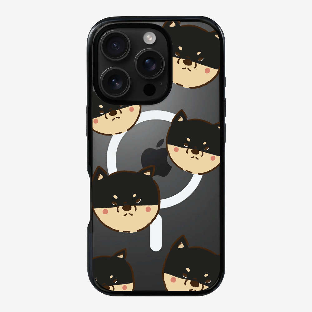 Black Shiba Wonderland Phone Case