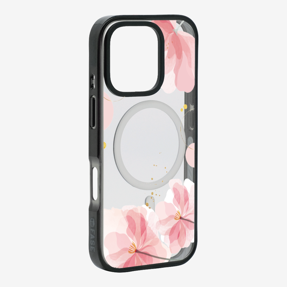 Pink Spring Floral (Transparent) Phone Case