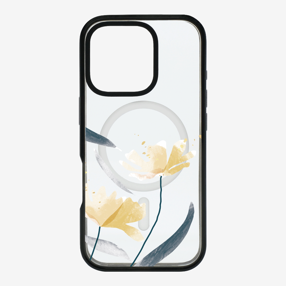 Golden Spring Floral (Transparent) Phone Case