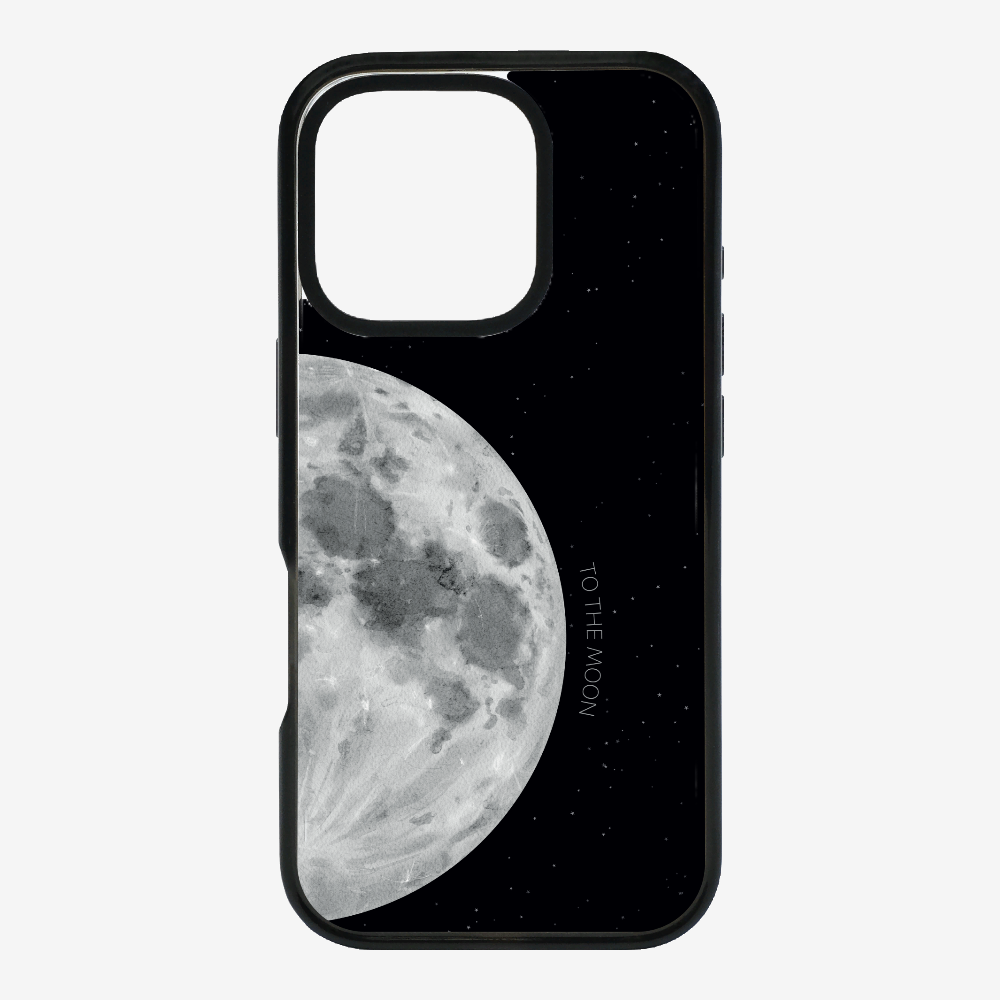 To The Moon (First Quarter) Phone Case