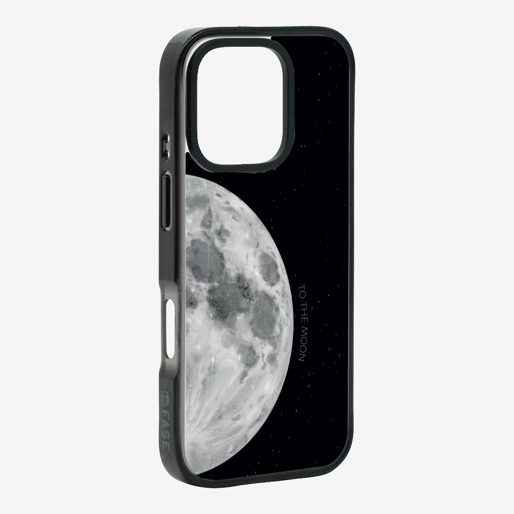 To The Moon (First Quarter) Phone Case