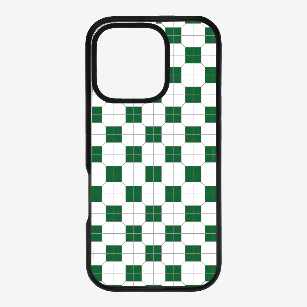 White-green Mosaic Tile Phone Case