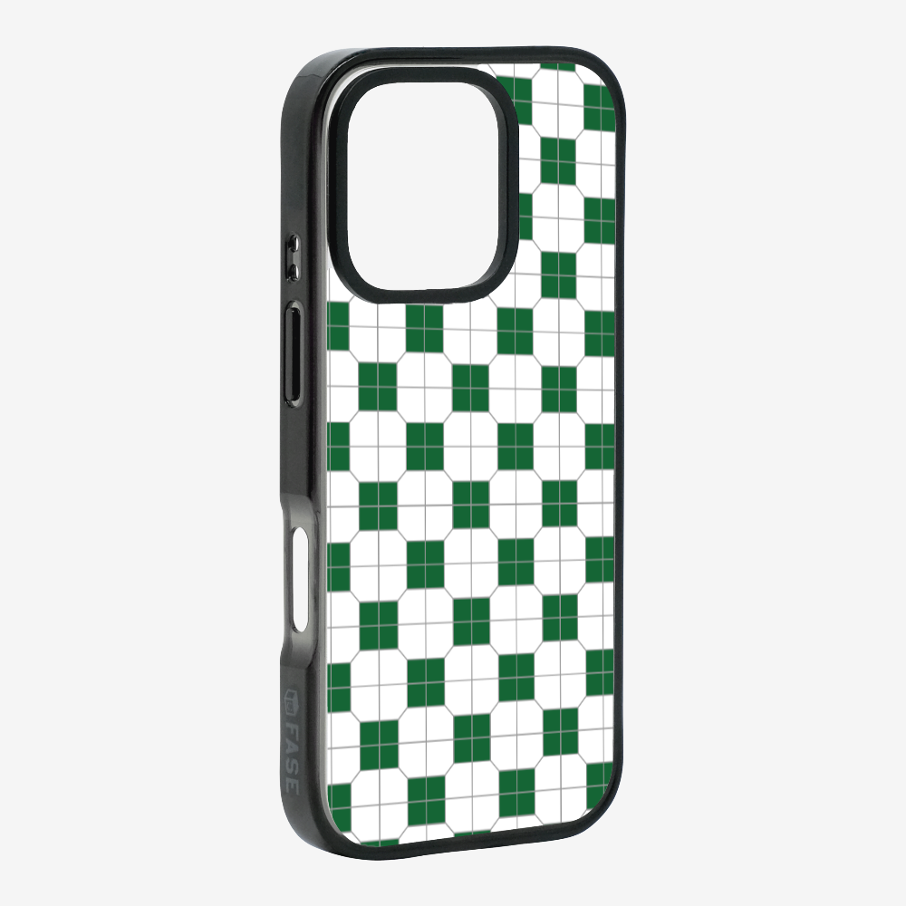 White-green Mosaic Tile Phone Case