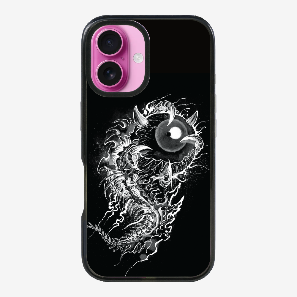 Fish Monster (Black) Phone Case