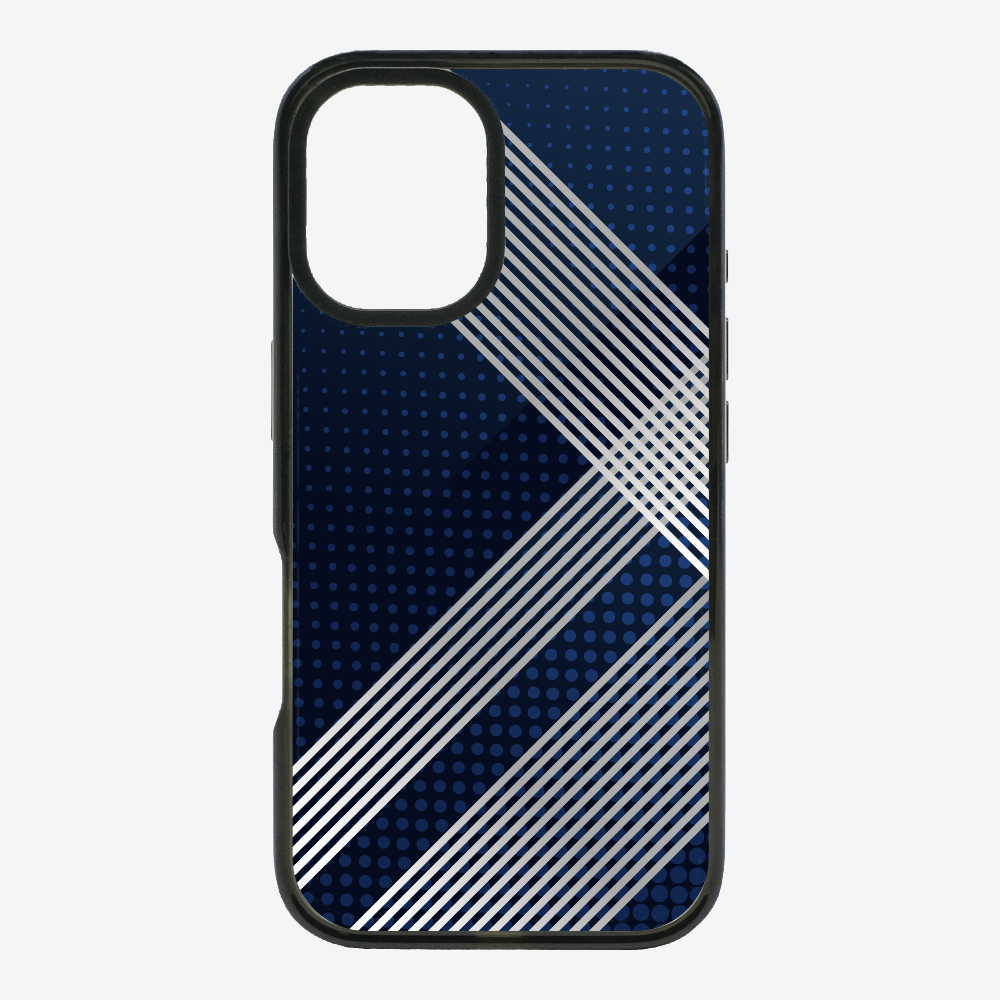 White Stripes Diagonal Phone Case