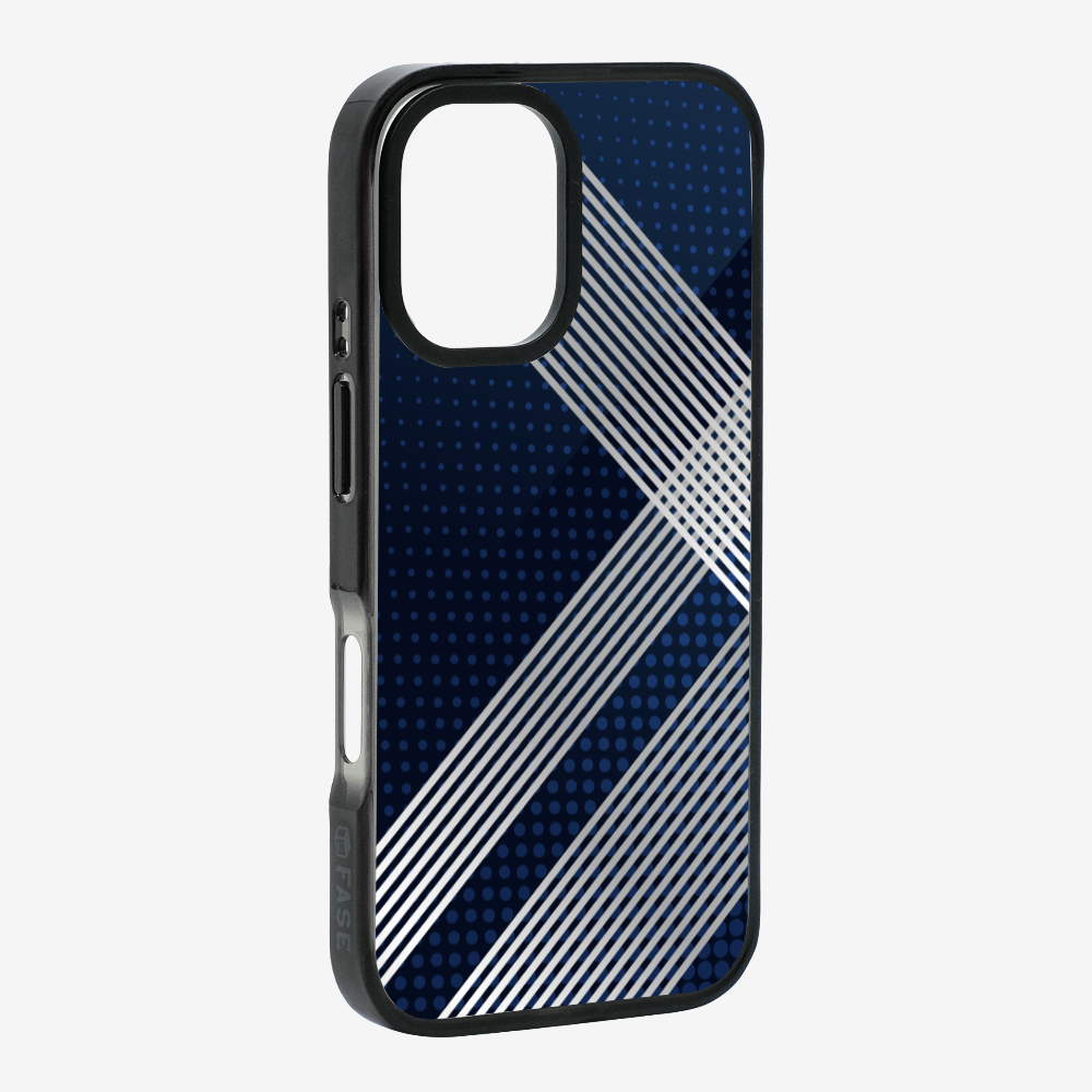 White Stripes Diagonal Phone Case