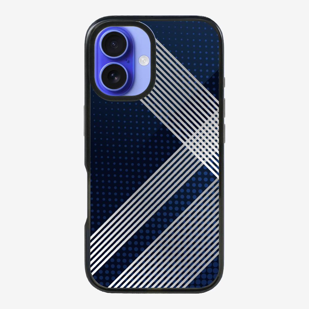 White Stripes Diagonal Phone Case