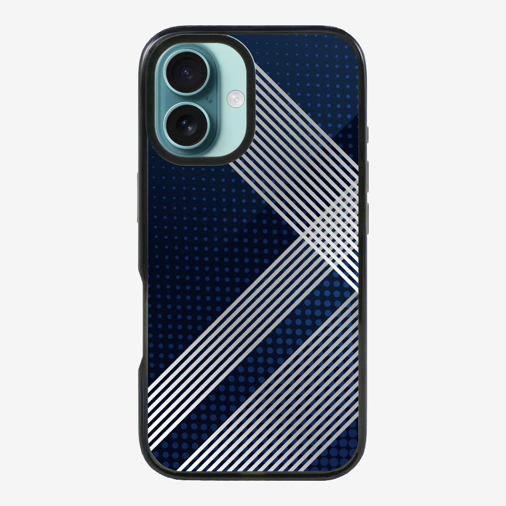 White Stripes Diagonal Phone Case