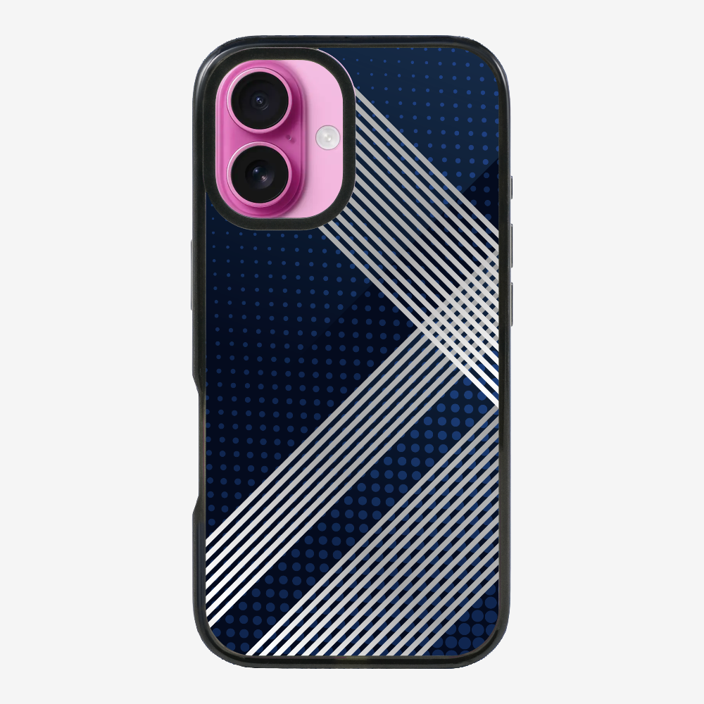 White Stripes Diagonal Phone Case