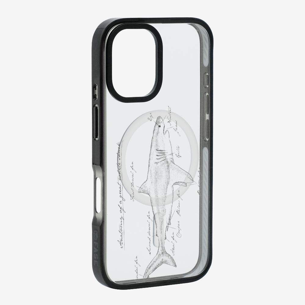 Anatomy of a Great White Shark Phone Case