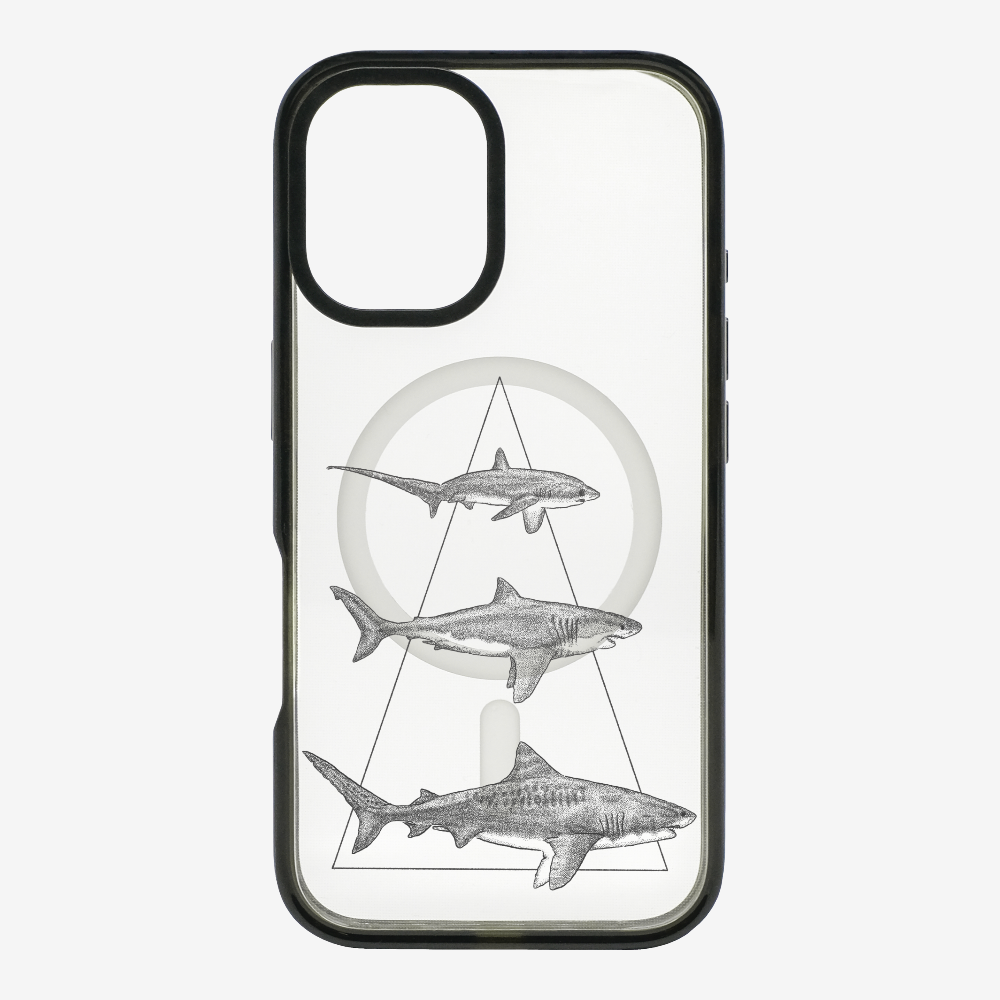 Illustration of Sharks Phone Case