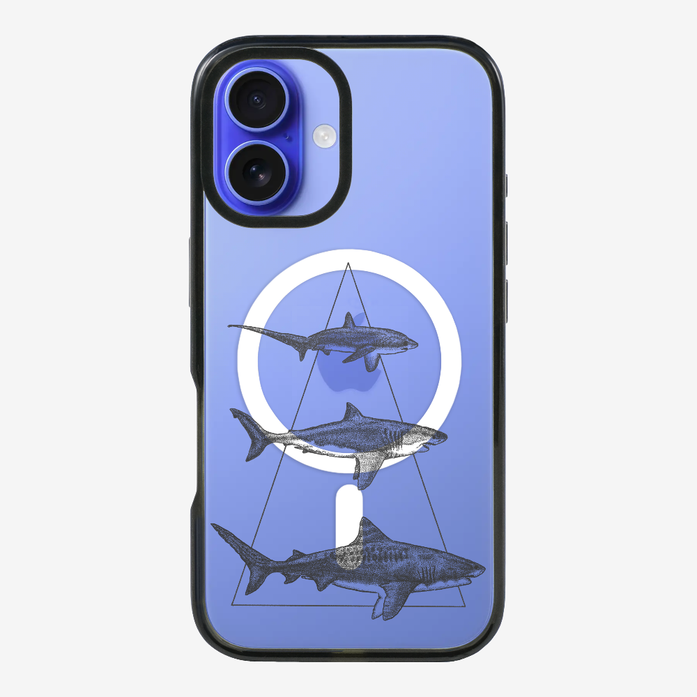 Illustration of Sharks Phone Case