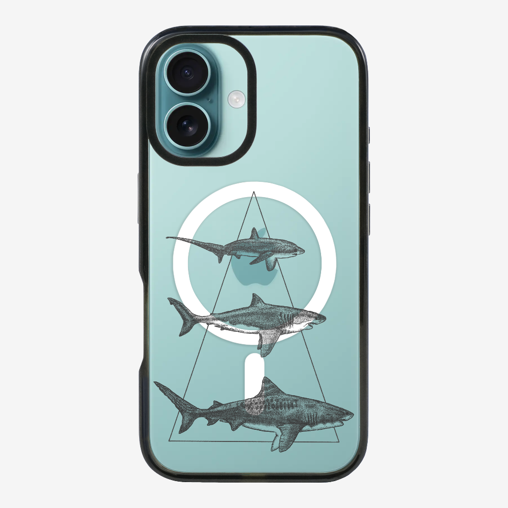 Illustration of Sharks Phone Case