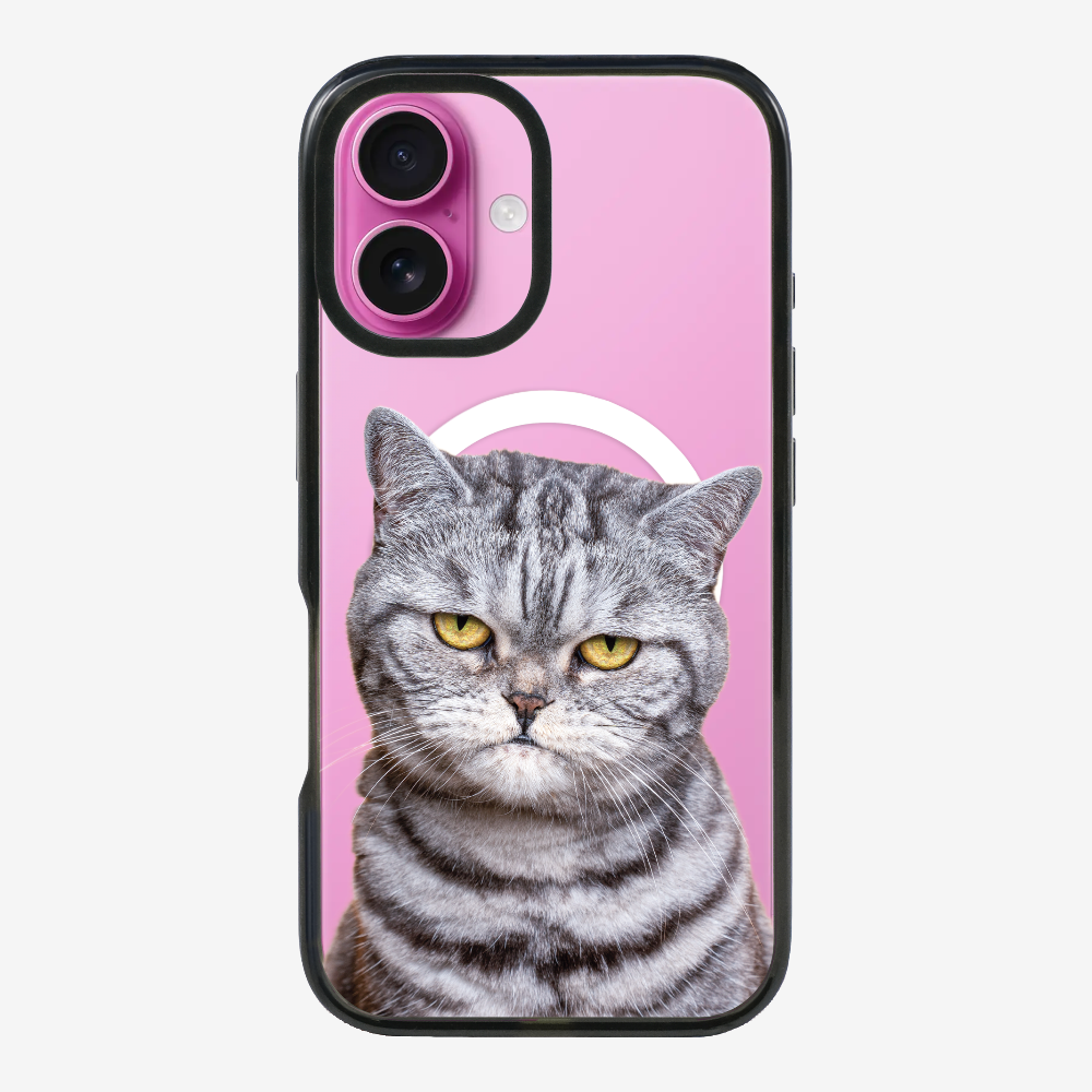 Silver Tabby (Transparent) Phone Case