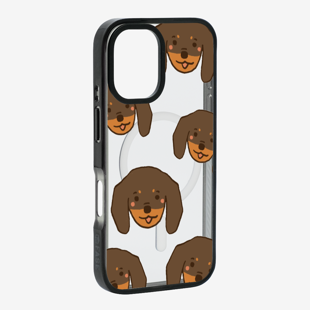 Brown Dachshund Wonderland Phone Case