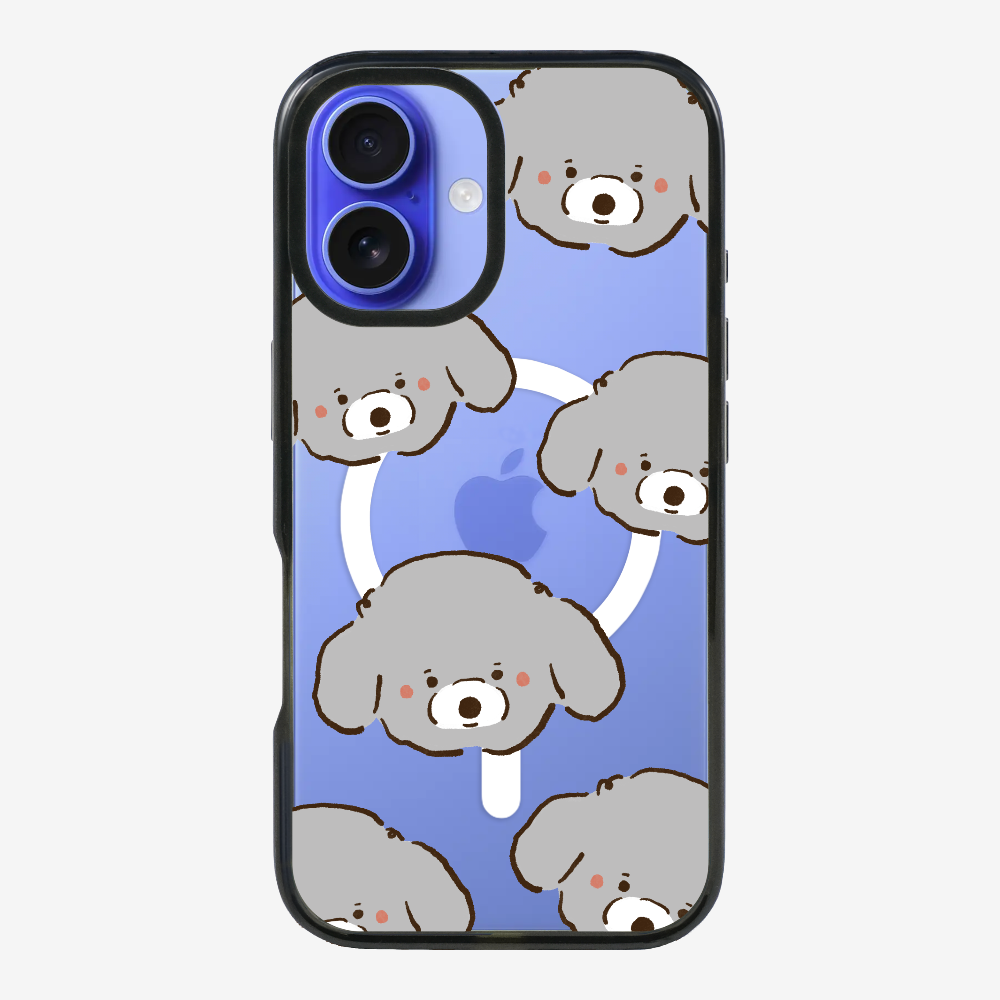 Grey Poodle Wonderland Phone Case