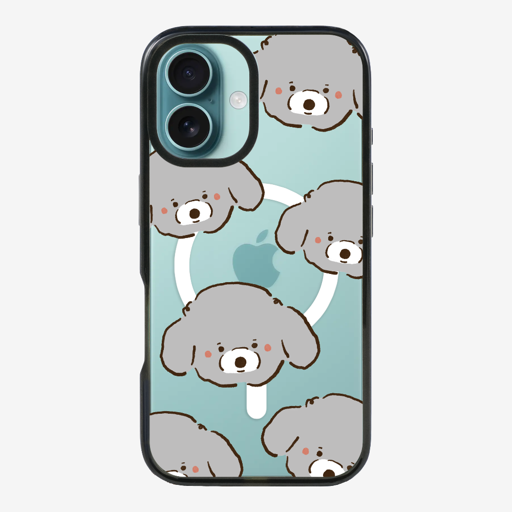 Grey Poodle Wonderland Phone Case