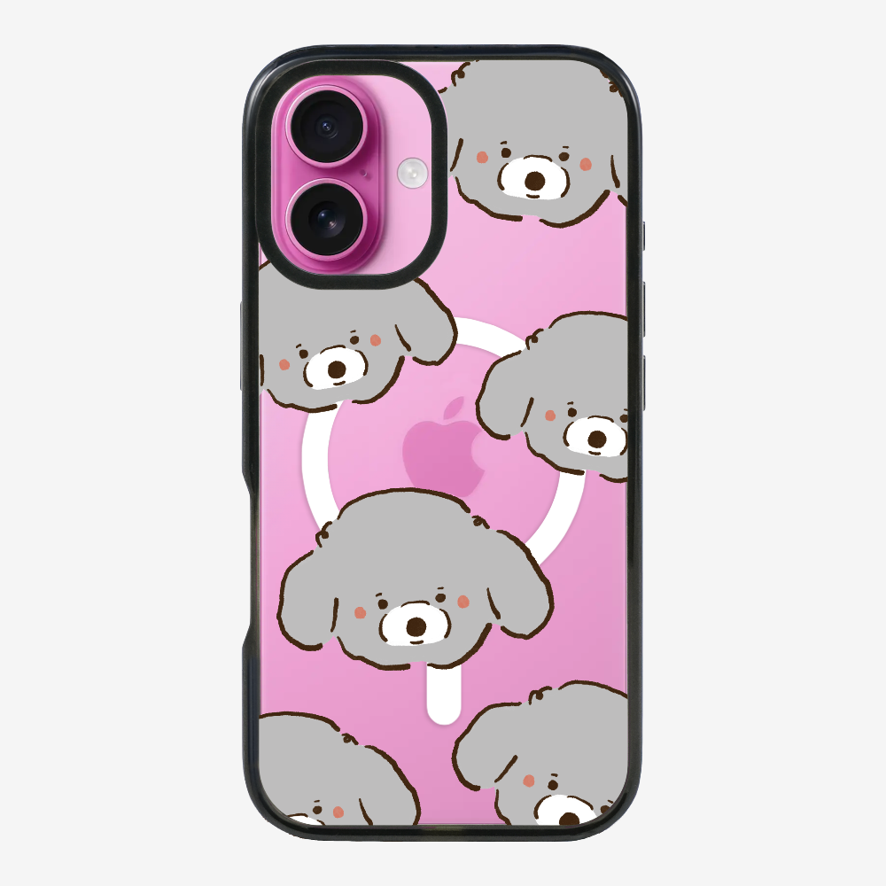 Grey Poodle Wonderland Phone Case