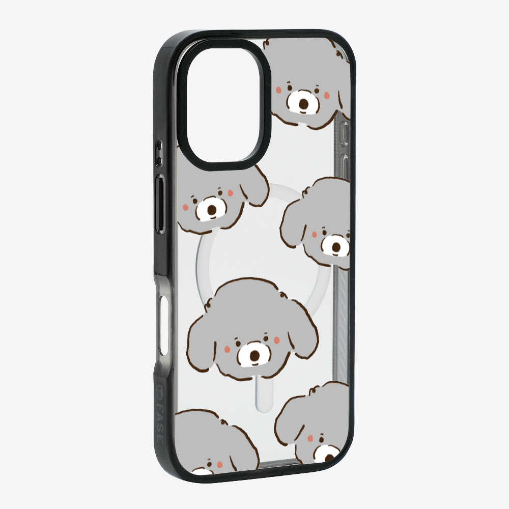 Grey Poodle Wonderland Phone Case