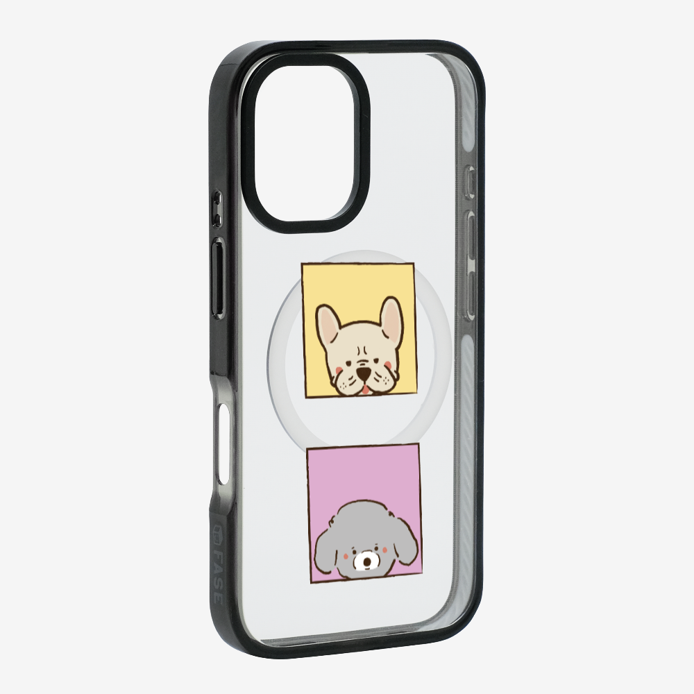 Bulldog and Poodle Phone Case