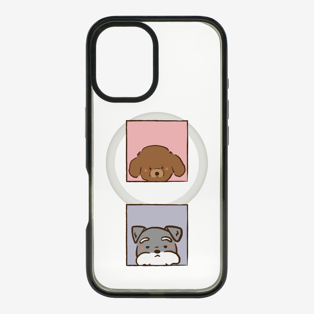 Poodle and Schnauzer Phone Case