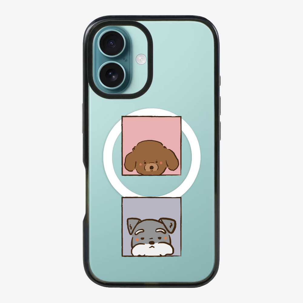 Poodle and Schnauzer Phone Case