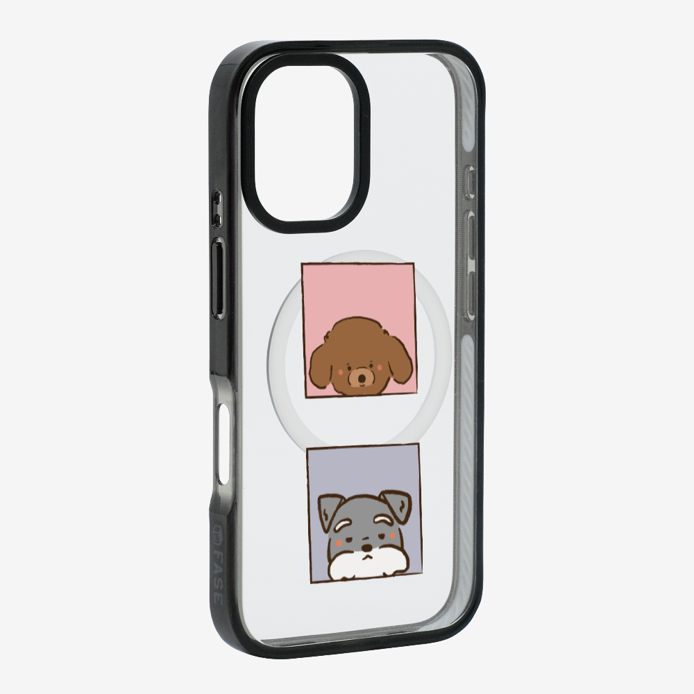 Poodle and Schnauzer Phone Case