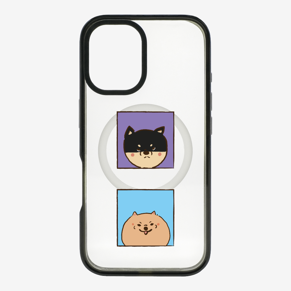 Shiba Inu and Pomeranian Phone Case